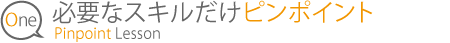 ピンポイントレッスン